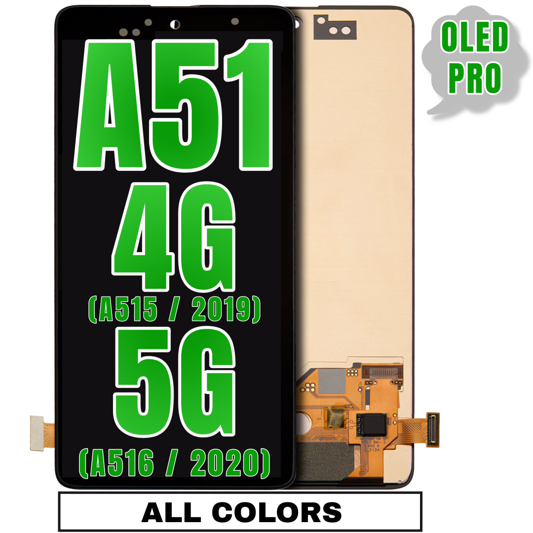 For Samsung Galaxy A51 4G (A515 / 2019) / A51 5G (A516 / 2020) (6.46") OLED Screen Replacement Without Frame (Oled Pro) (All Colors)