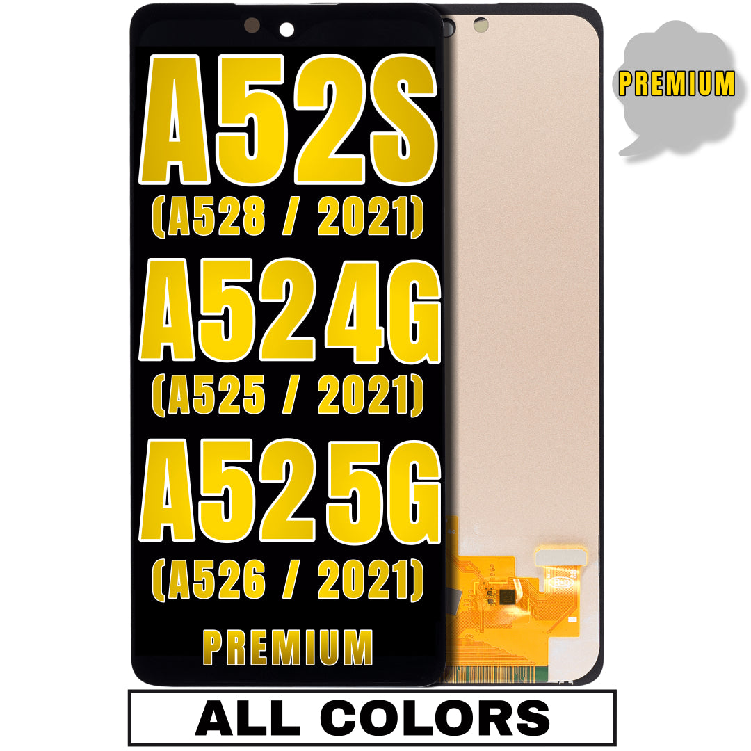 For Samsung Galaxy A52 4G (A525 / 2021) / A52 5G (A526 / 2021) / A52S (A528 / 2021) OLED Screen Replacement Without Frame (Premium) (All Colors)