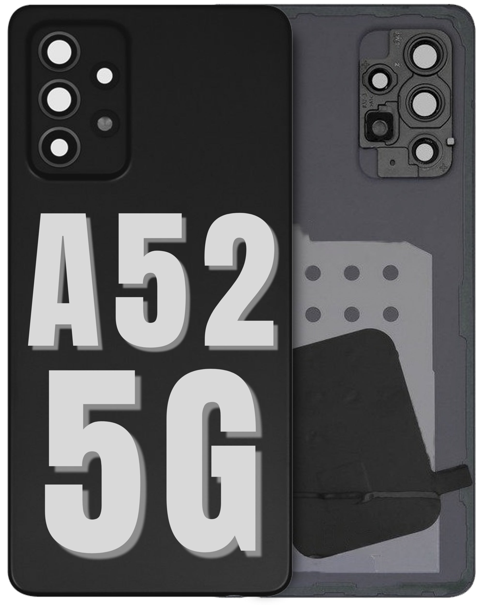 For Samsung Galaxy A52 5G (A526 / 2021) Back Cover With Camera Lens Glass Replacement (All Colors)