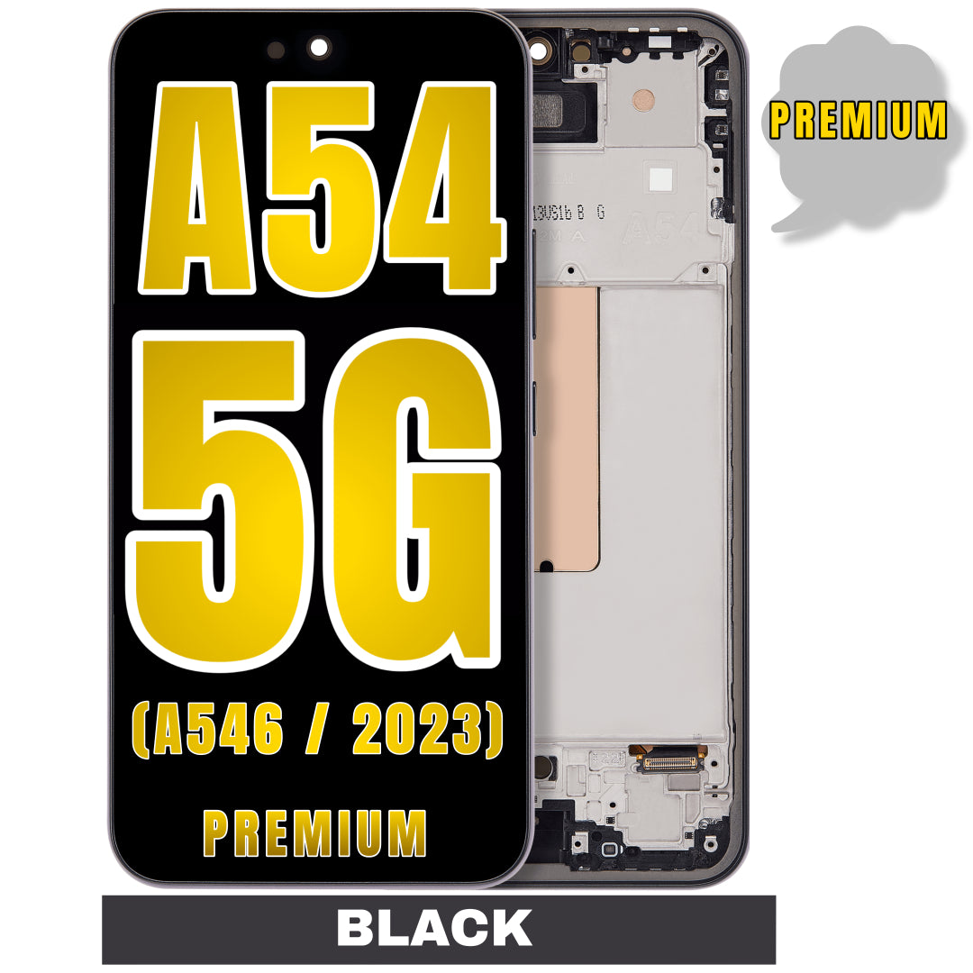 For Samsung Galaxy A54 5G (A546 / 2023) OLED Screen Replacement With Frame (Premium) (Black)