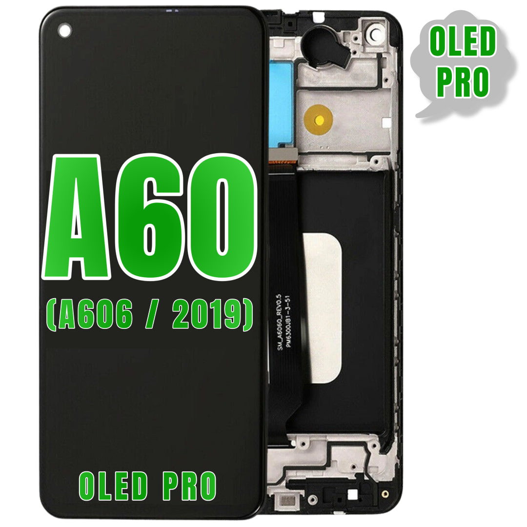 For Samsung Galaxy A60 (A606 / 2019) LCD Screen Replacement With Frame (Oled Pro) (All Colors)