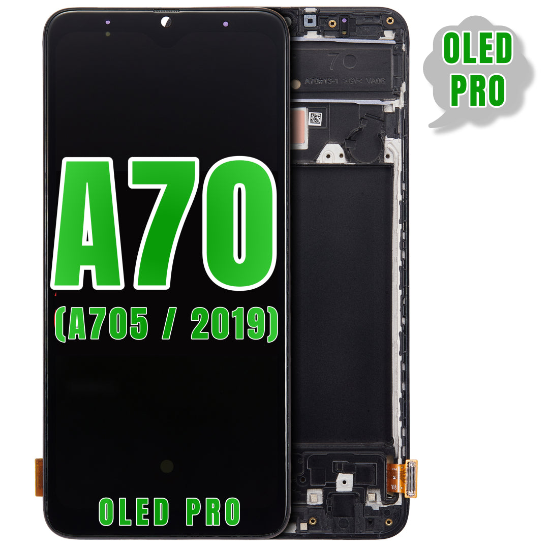 For Samsung Galaxy A70 (A705 / 2019 / ) (6.33") OLED Screen Replacement With Frame (Oled Pro) (All Colors)