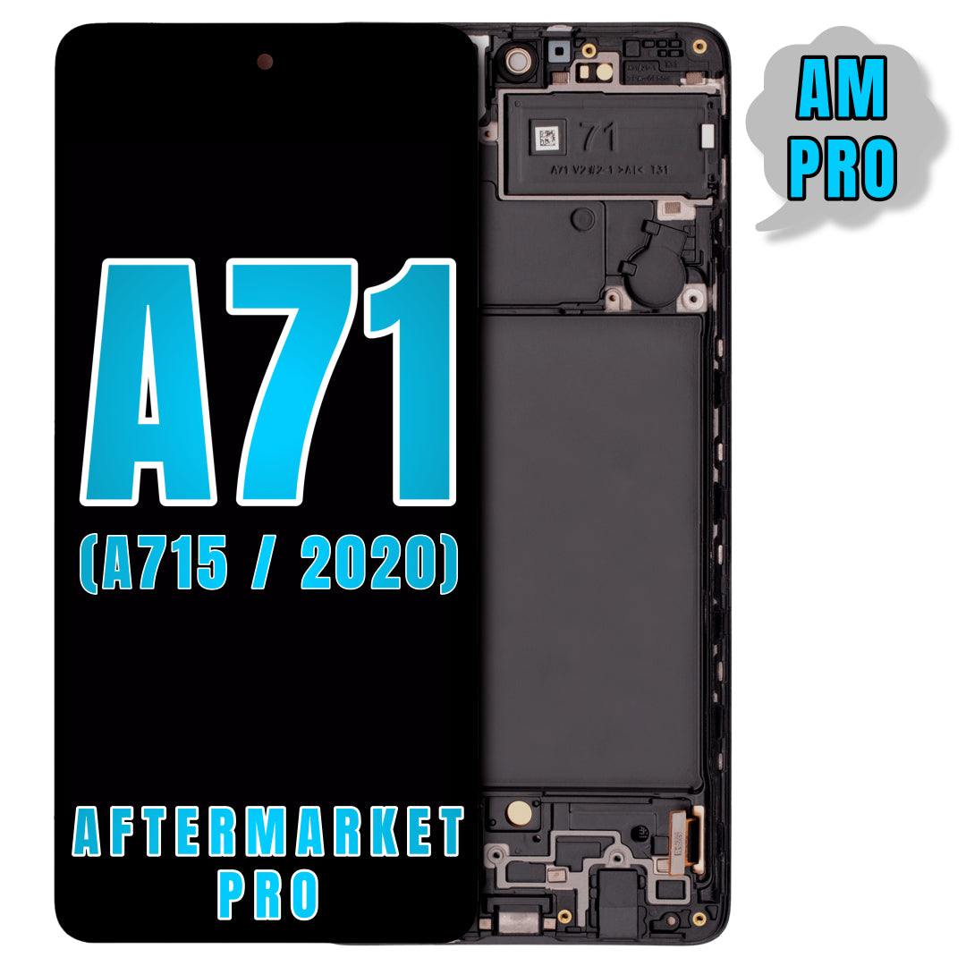 For Samsung Galaxy A71 (A715 / 2020) LCD Screen Replacement With Frame (Aftermarket Pro) (All Colors)