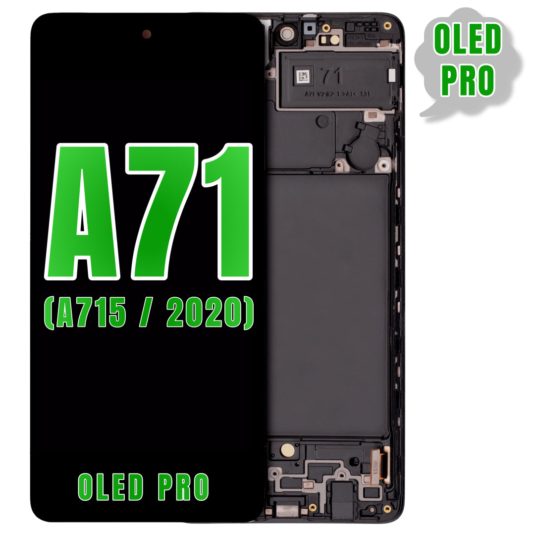 For Samsung Galaxy A71 (A715 / 2020) (6.67") LCD Screen Replacement With Frame (Oled Pro) (All Colors)