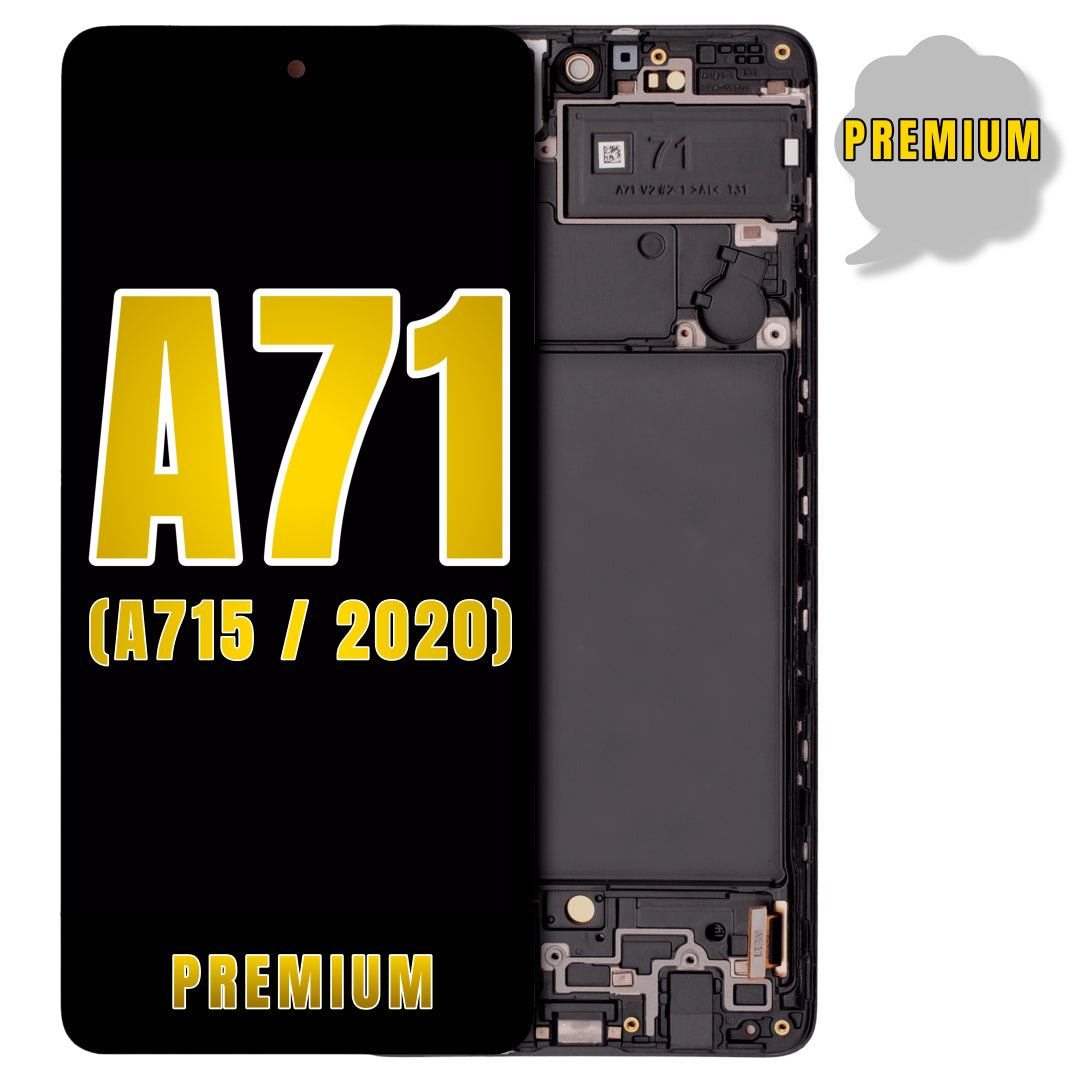 For Samsung Galaxy A71 (A715 / 2020) LCD Screen Replacement With Frame (Premium) (All Colors)