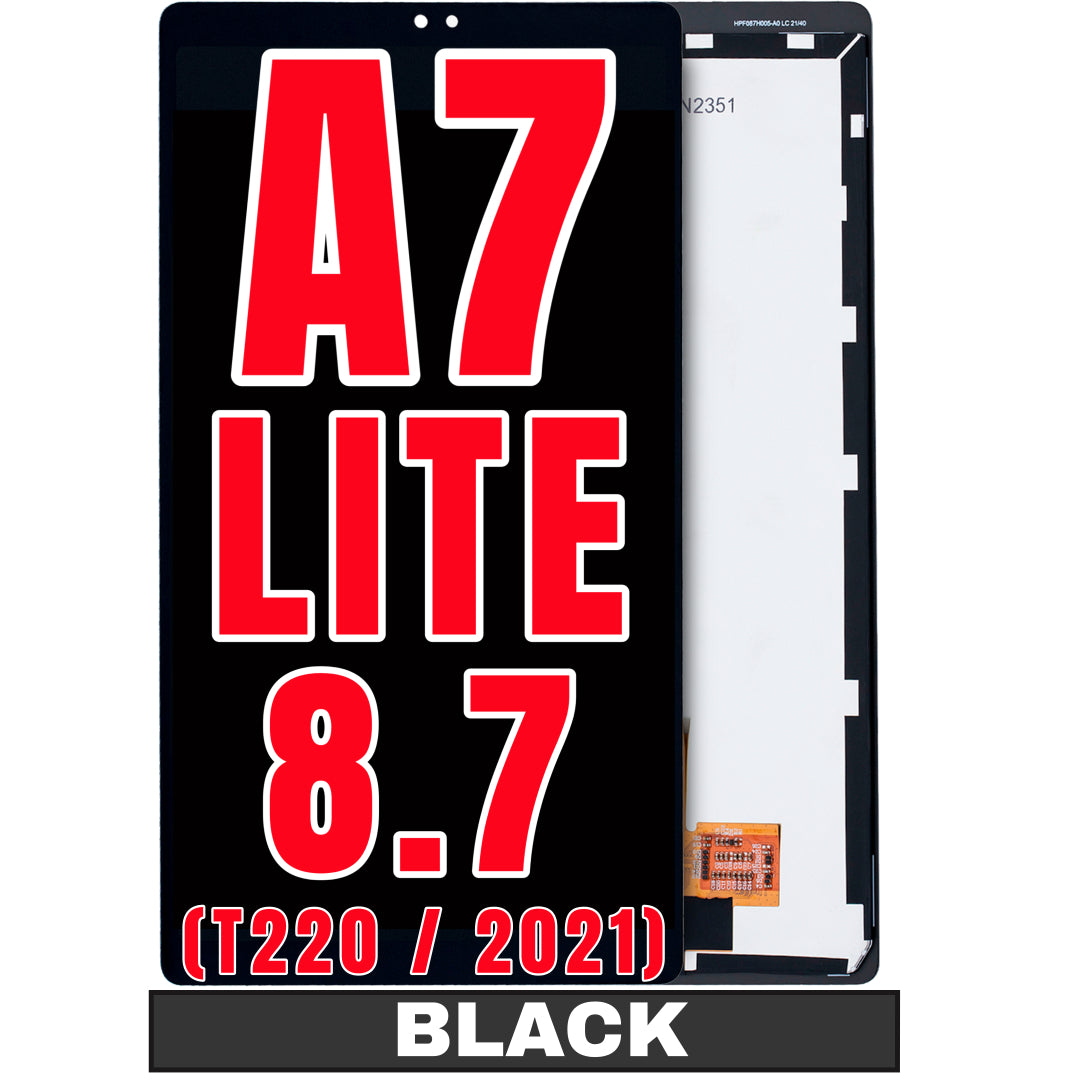 For Galaxy Tab A7 Lite 8.7" (T220 / 2021) LCD Screen Replacement Without Frame / Wifi Version (Black)