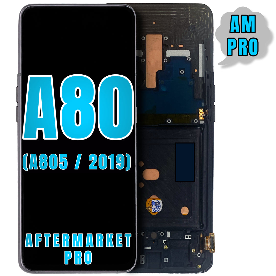 For Samsung Galaxy A80 (A805 / 2019) LCD Screen Replacement With Frame (Aftermarket Pro) (All Color)