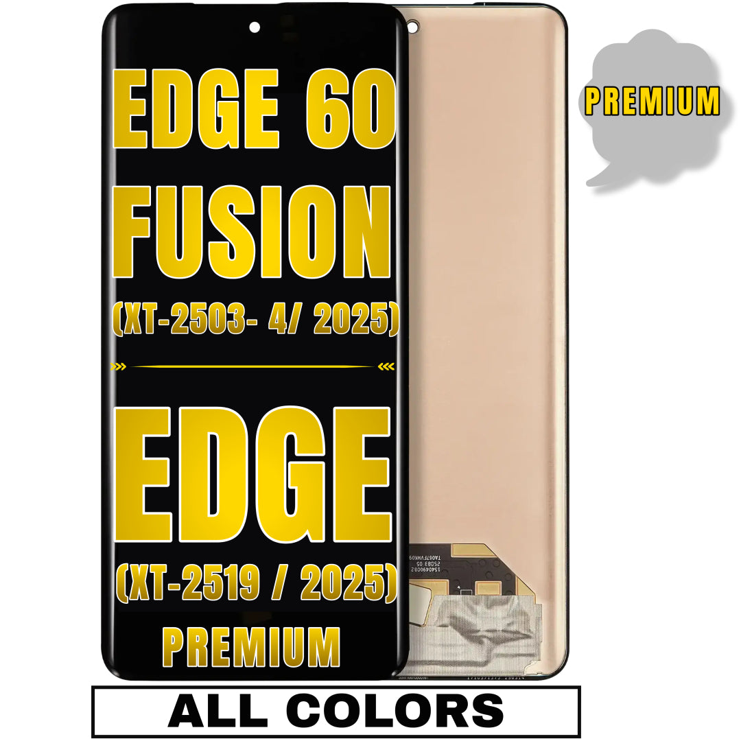 For Moto Edge 60 Fusion (XT-2503-4 / 2025) / Edge 60 (XT-2505 / 2025) / Edge (XT-2519 / 2025) OLED Screen Replacement Without Frame (Premium) (All Colors)