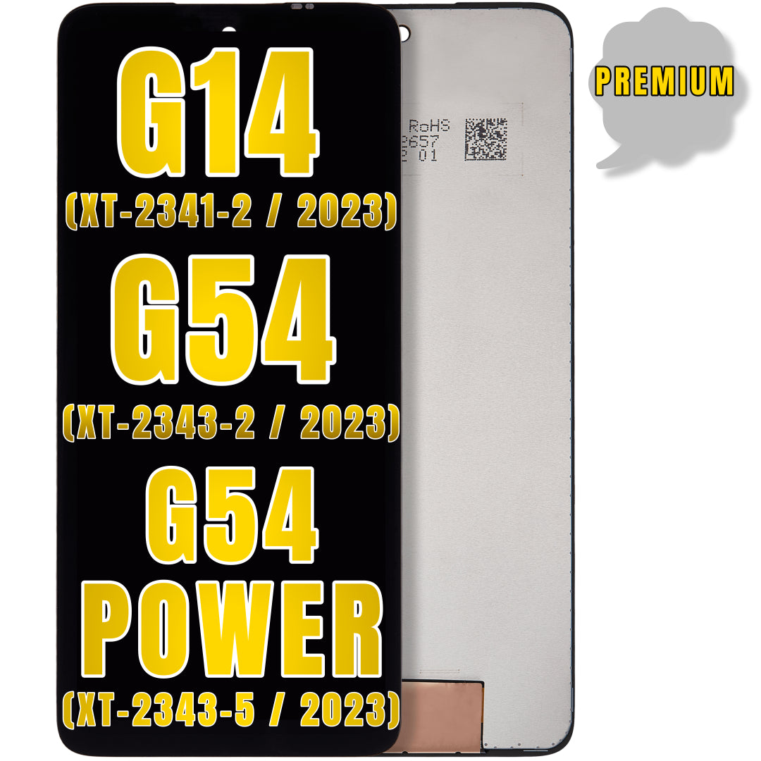 For Moto G14 (XT-2341-2 / 2023) / G54 (XT-2343-2 / 2023) / G54 Power (XT-2343-5 / 2023) LCD Screen Replacement Without Frame (Premium) (All Colors)
