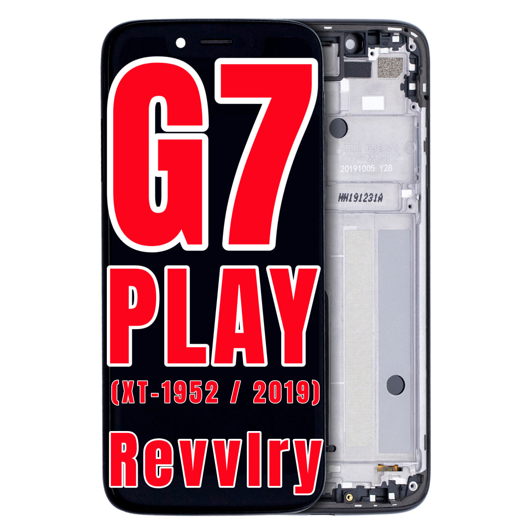 For Moto G7 Play (XT-1952 / 2019) / T-Mobile Revvlry LCD Screen Replacement With Frame (All Colors)
