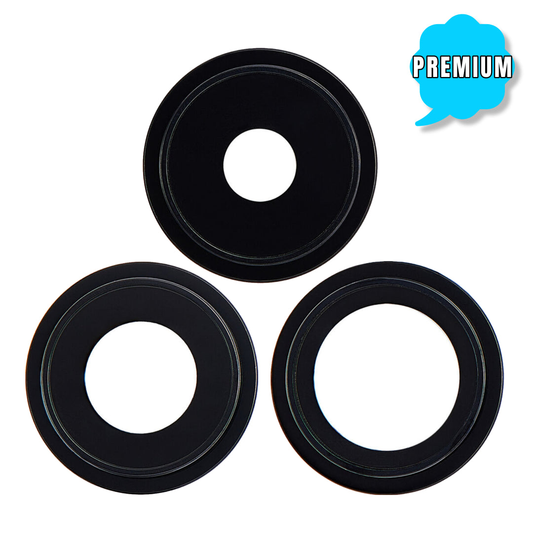 For iPhone 14 Pro / 14 Pro Max Rear Back Camera Lens Replacement / Glass Only (Premium) (3 Pcs / Set)
