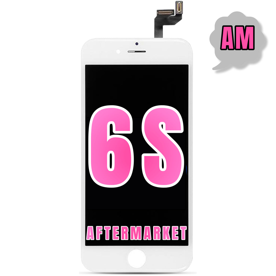For iPhone 6S LCD Screen With Steel Plate Replacement (Aftermarket) (White)