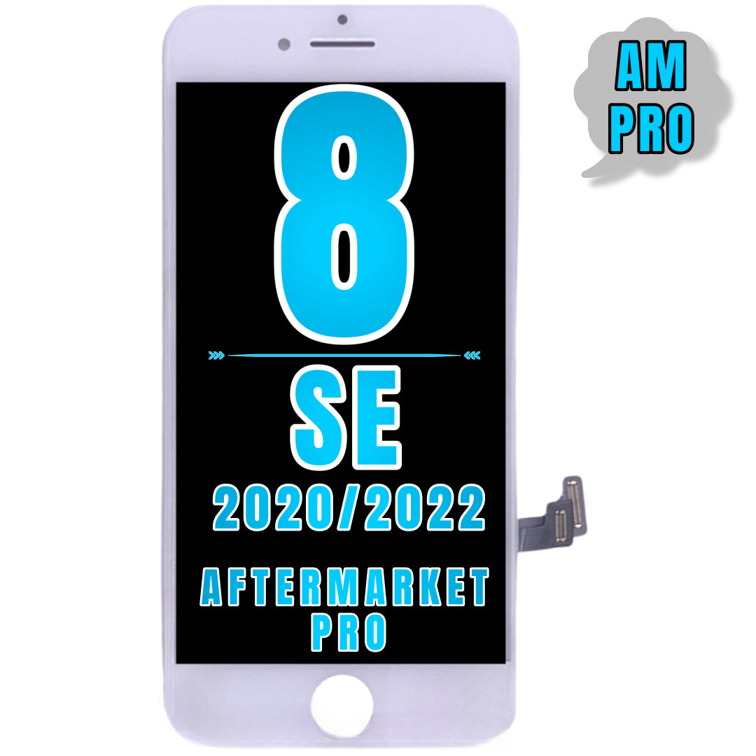 For iPhone 8 / SE 2020 / SE 2022 LCD Screen With Steel Plate Replacement (Aftermarket Pro) (White )