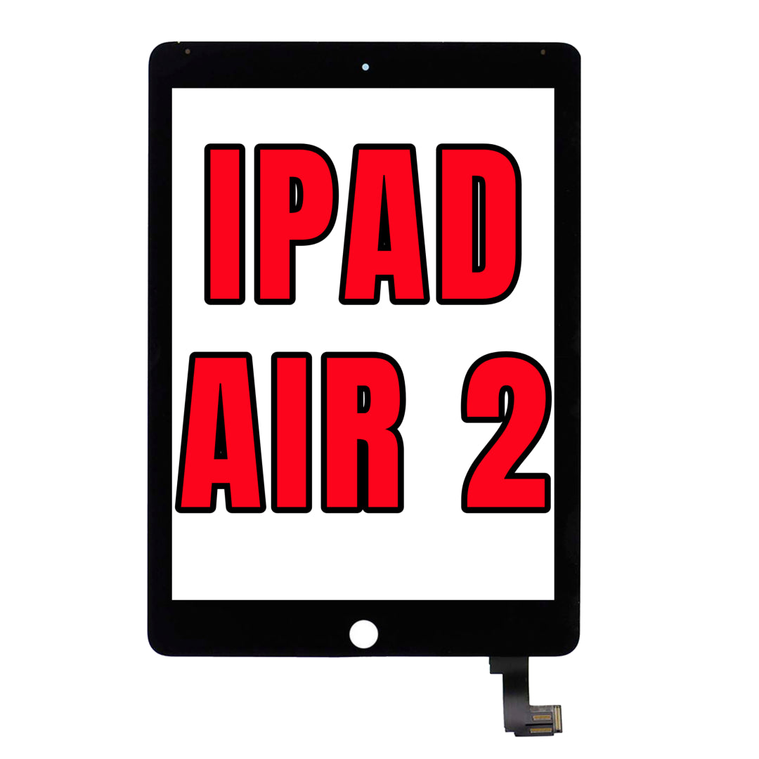 For iPad Air 2 Digitizer Glass Replacement (Glass Separation Required) (Black)