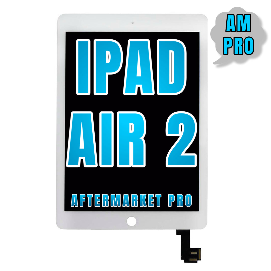 For iPad Air 2 LCD And Digitizer Glass Replacement (Aftermarket Pro) (White)