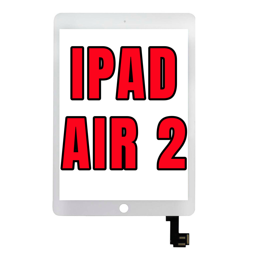 For iPad Air 2 Digitizer Glass Replacement (Glass Separation Required) (White)