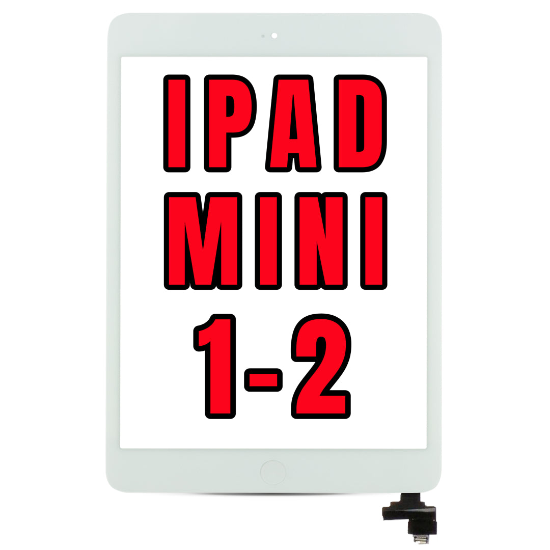 For iPad Mini 1 / iPad Mini 2 Digitizer Glass Replacement With Home Button Pre-Installed (White)