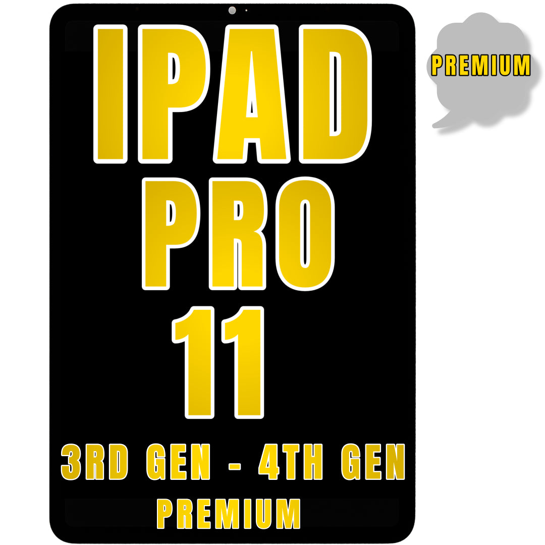For iPad Pro 11" 3rd Gen (2021) / iPad Pro 11" 4th Gen (2022) LCD And Digitizer Glass Replacement (Premium) (All Colors)