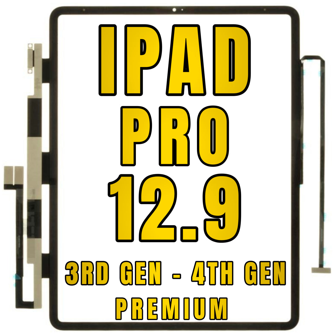For iPad Pro 12.9" 3rd Gen (2018) / iPad Pro 12.9" 4th Gen (2020) Digitizer Glass Replacement (Glass Separation Required) (Premium)