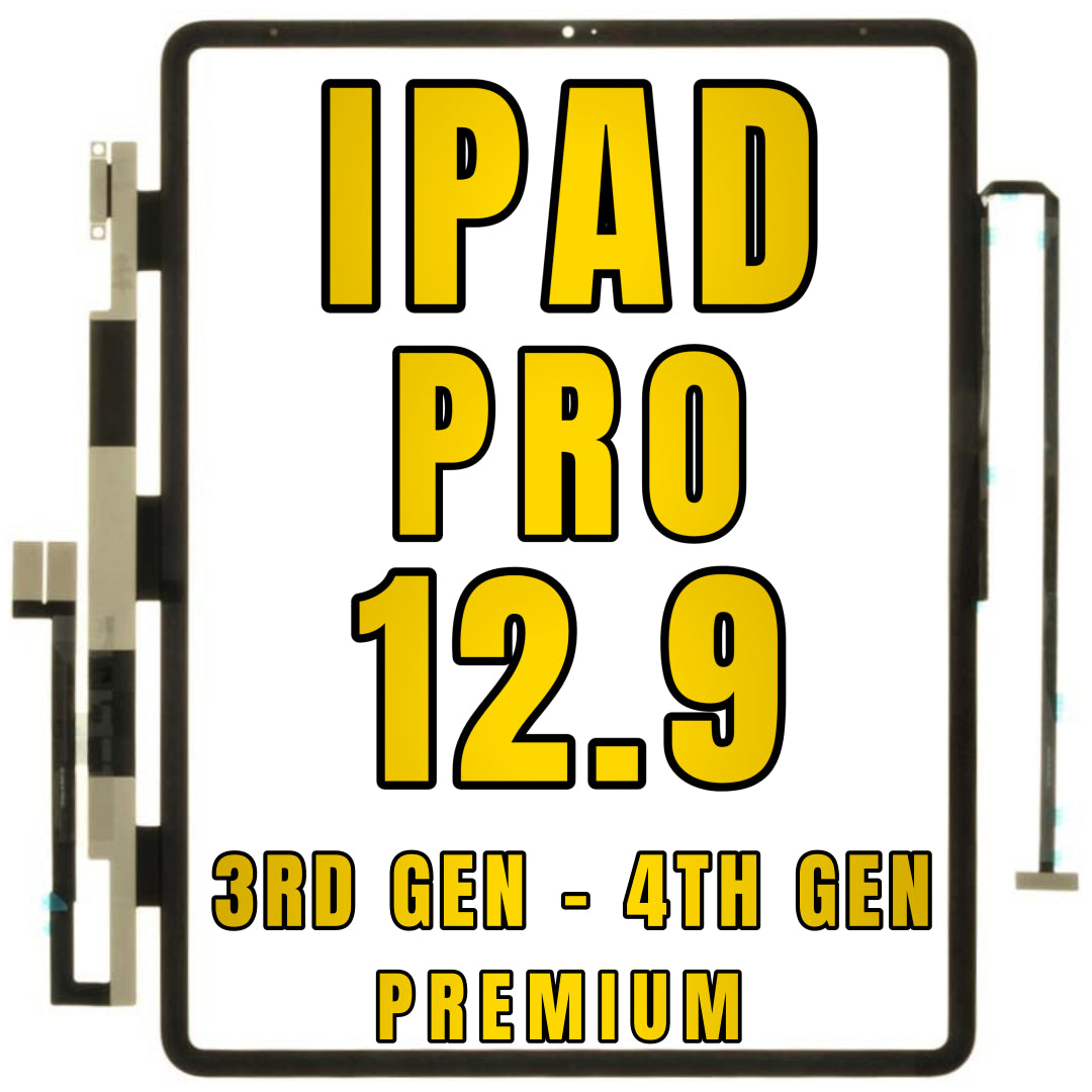 For iPad Pro 12.9" 3rd Gen (2018) / iPad Pro 12.9" 4th Gen (2020) Digitizer Glass Replacement (Glass Separation Required) (Premium)