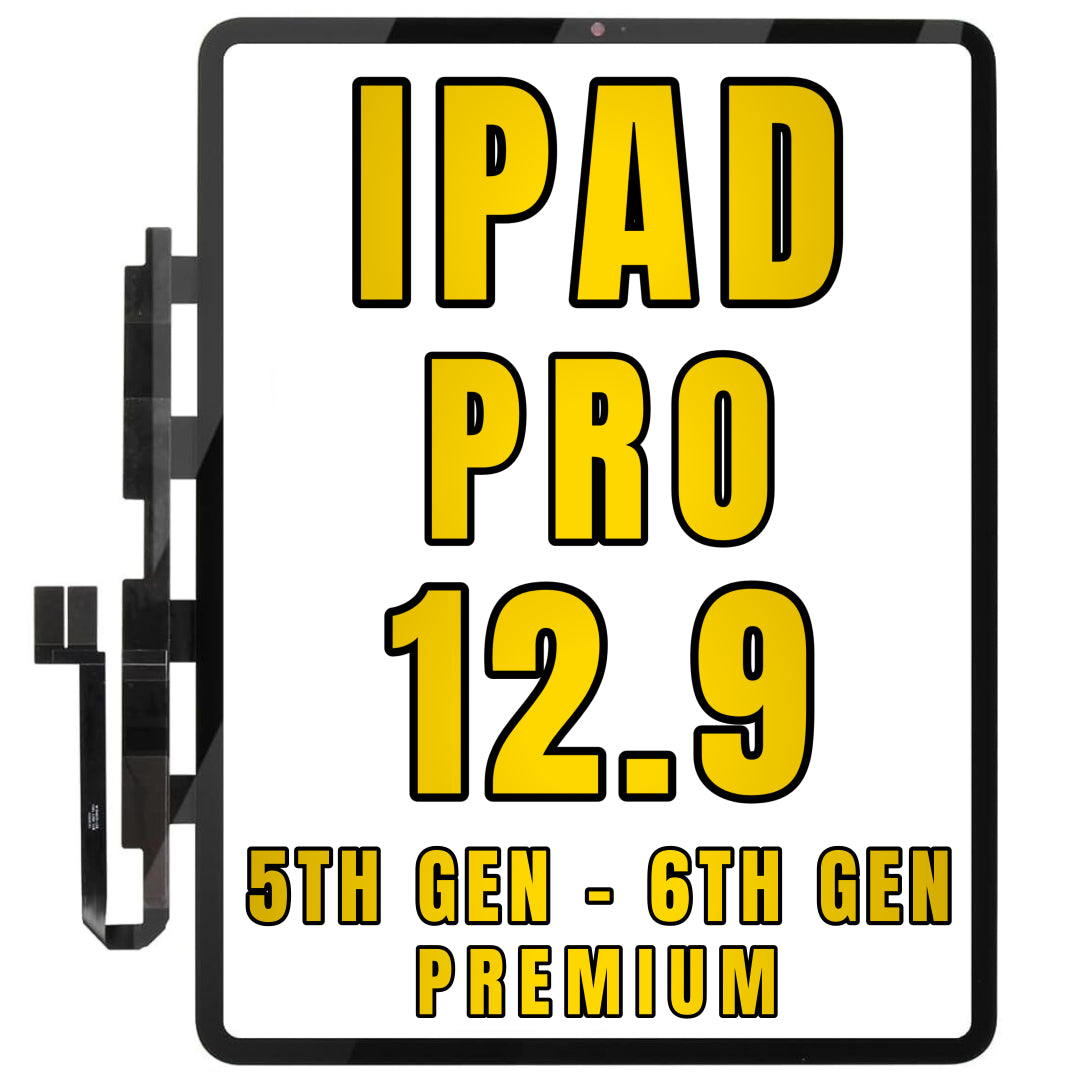 For iPad Pro 12.9" 5th Gen (2021) / iPad Pro 12.9" 6th Gen (2022) Digitizer Glass With OCA Replacement (Glass Separation Required) (Premium)