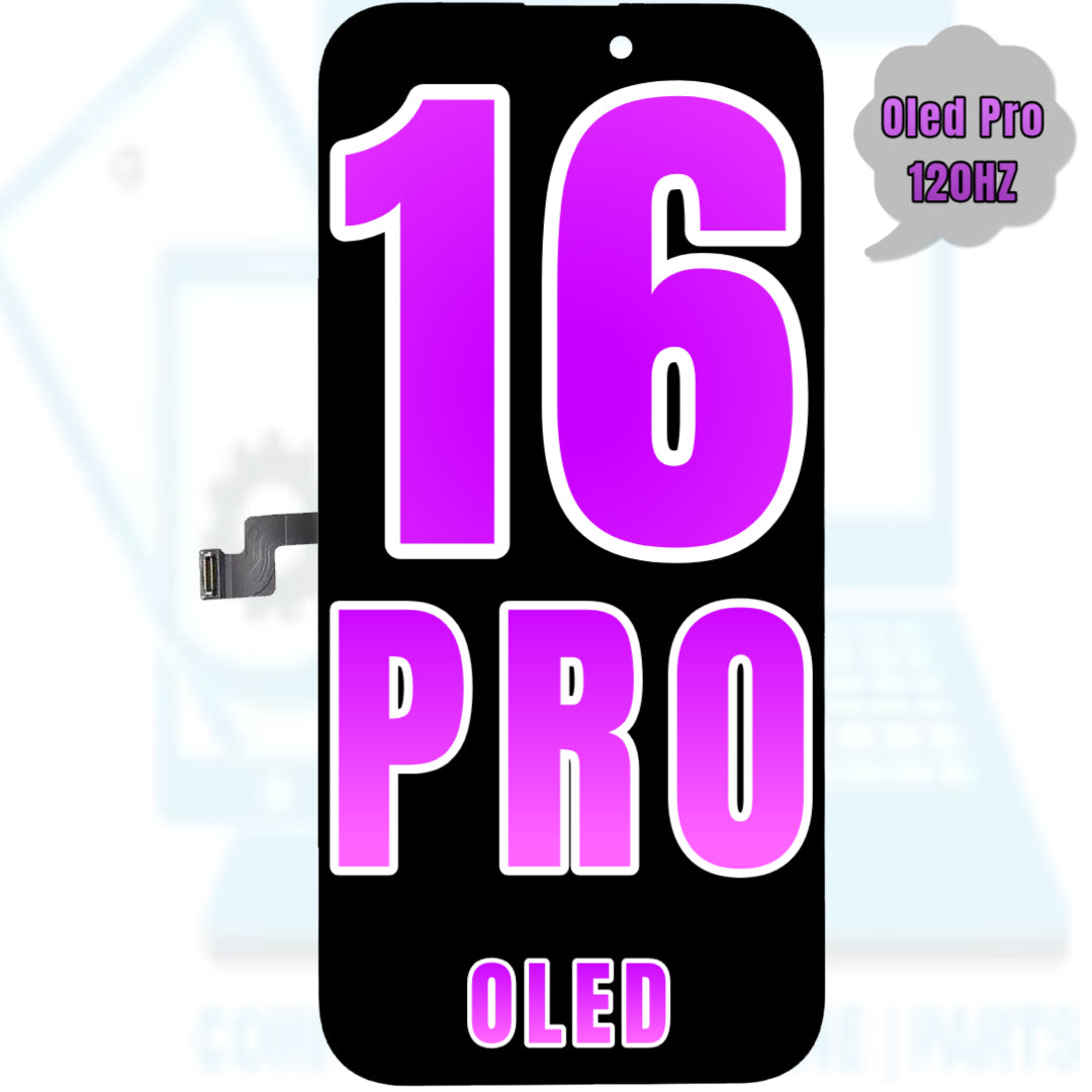 For iPhone 16 Pro OLED Screen Replacement (Oled Pro / 120HZ)