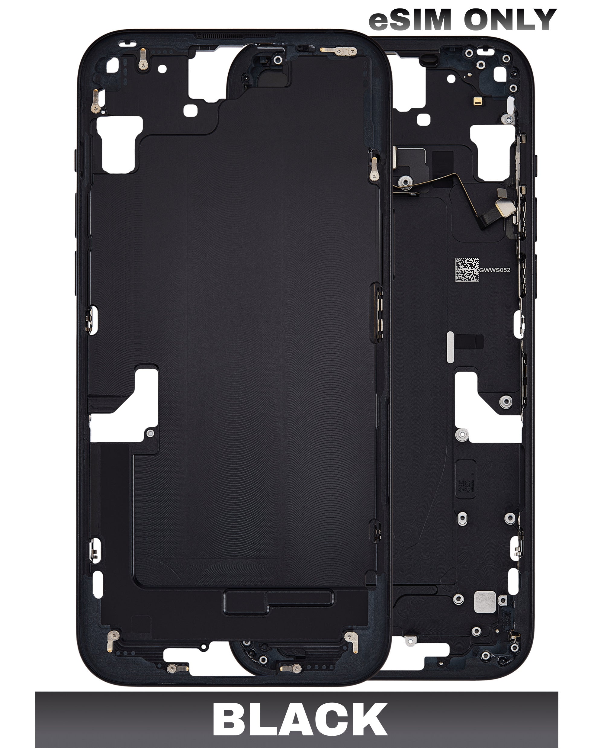 For iPhone 15 Mid-Frame Housing Replacement / US Version (No Small Parts) (All Color)