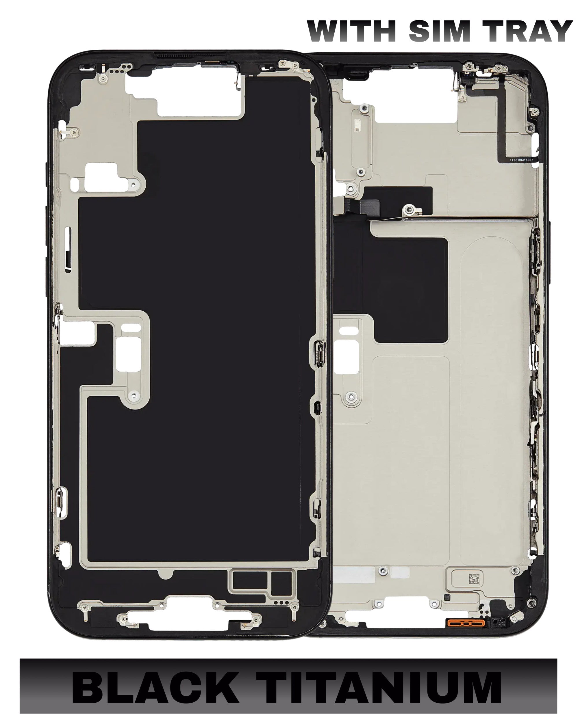 For iPhone 16 Pro Max Mid-Frame Housing Replacement / International Version (No Small Parts) (All Color)
