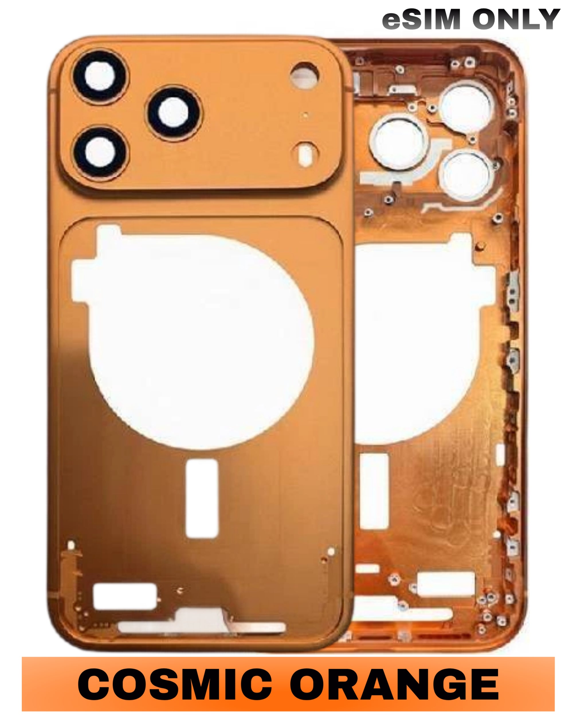 For iPhone 17 Pro Max Mid-Frame Housing Replacement / US Version (No Small Parts) (All Color)