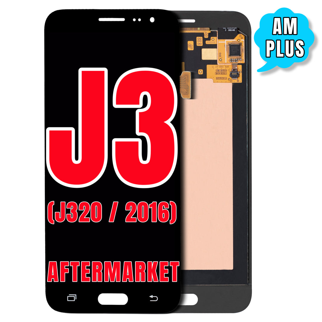 For Samsung Galaxy J3 (J320 / 2016) LCD Screen Assembly Replacement Without Frame (Aftermarket Plus) (Black)