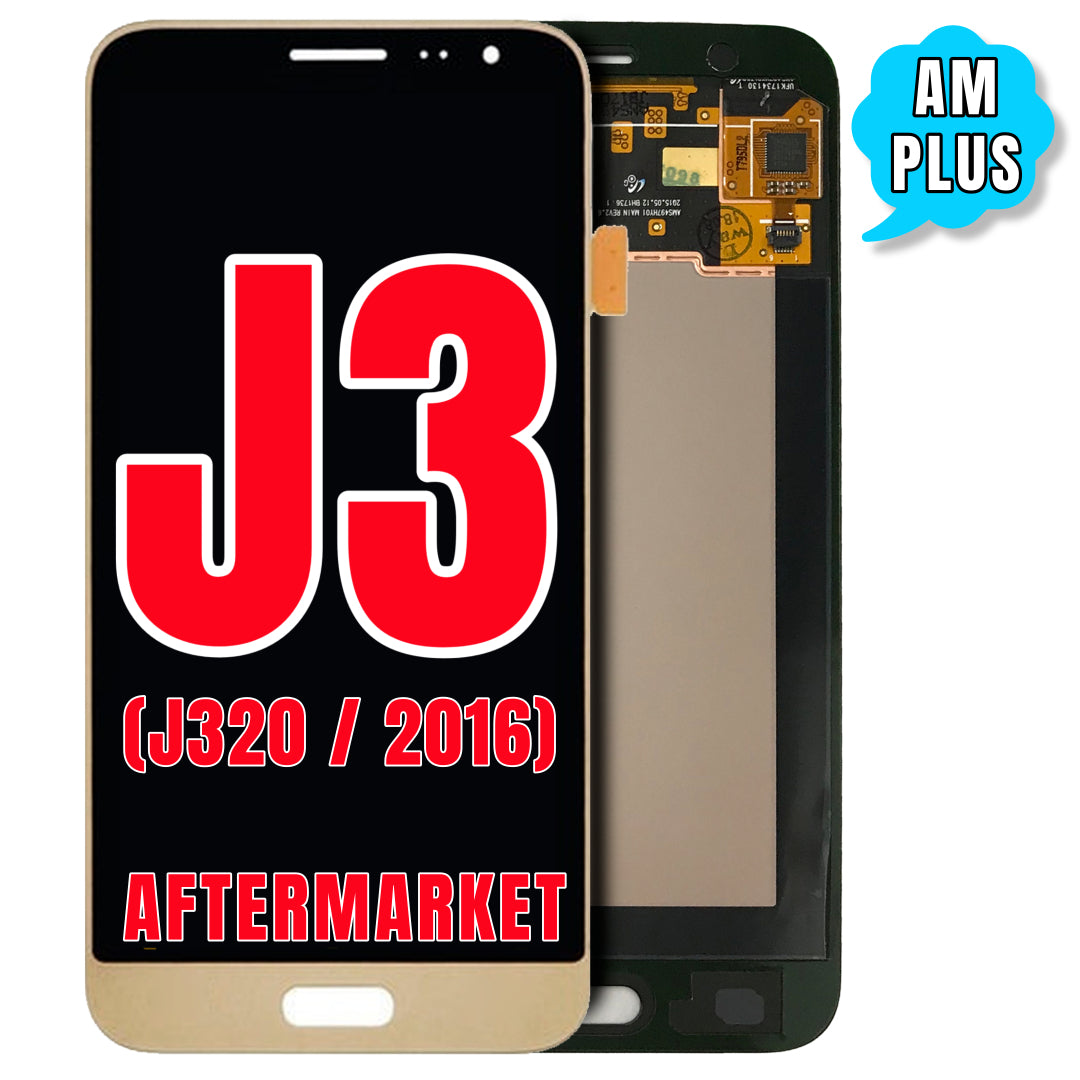 For Samsung Galaxy J3 (J320 / 2016) LCD Screen Replacement Without Frame (Aftermarket Pro) (Gold)