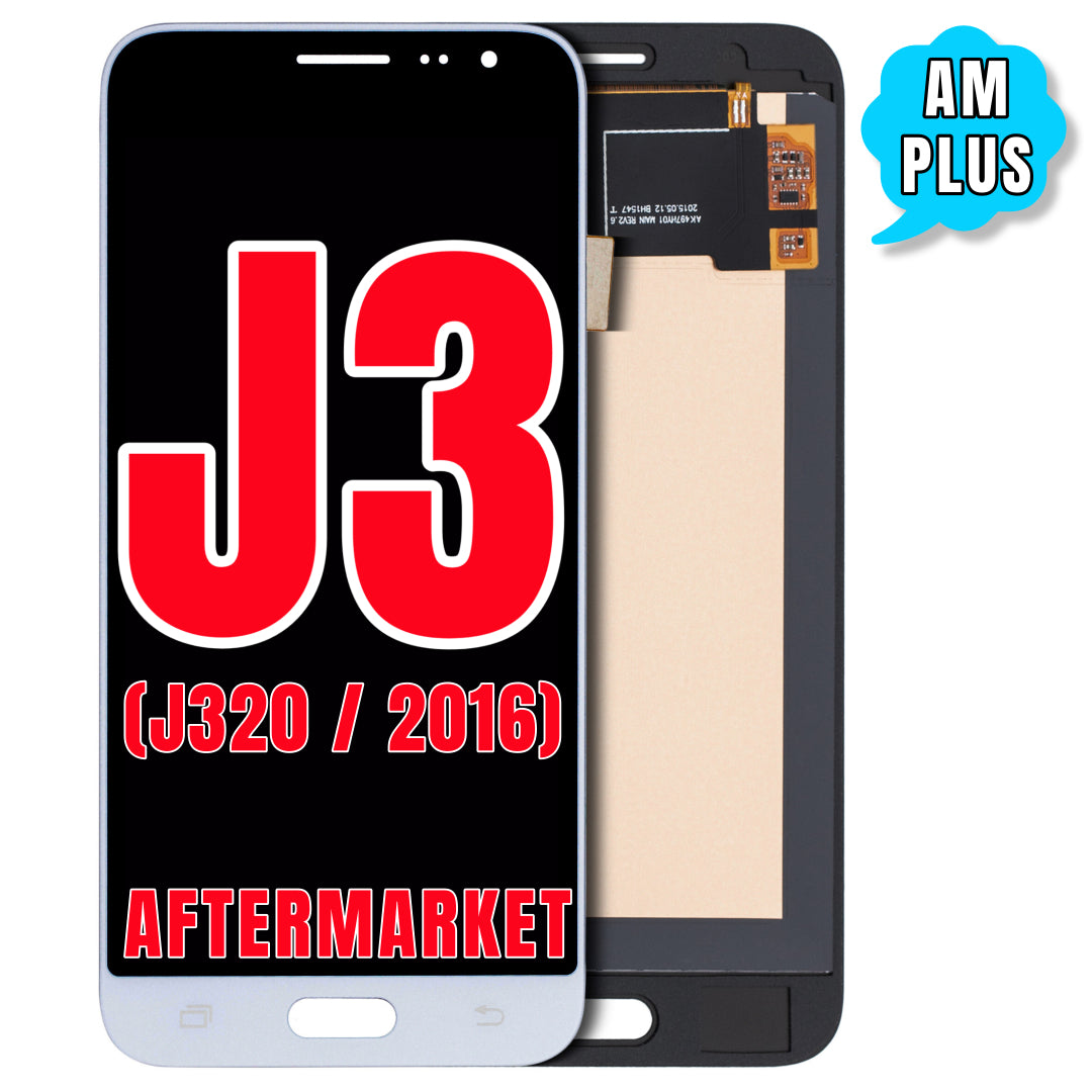 For Samsung Galaxy J3 (J320 / 2016) LCD Screen Assembly Replacement Without Frame (Aftermarket Plus) (White)
