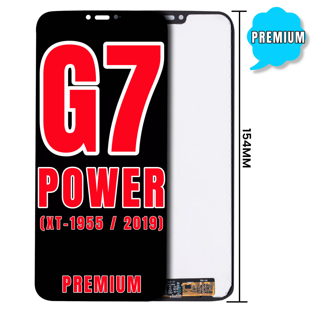 For Moto G7 Power (XT-1955 / 2019) / G7 Supra (XT-1955-5 / 2019) LCD Screen Replacement Without Frame / International Version (154MM) (Premium) (All Colors)