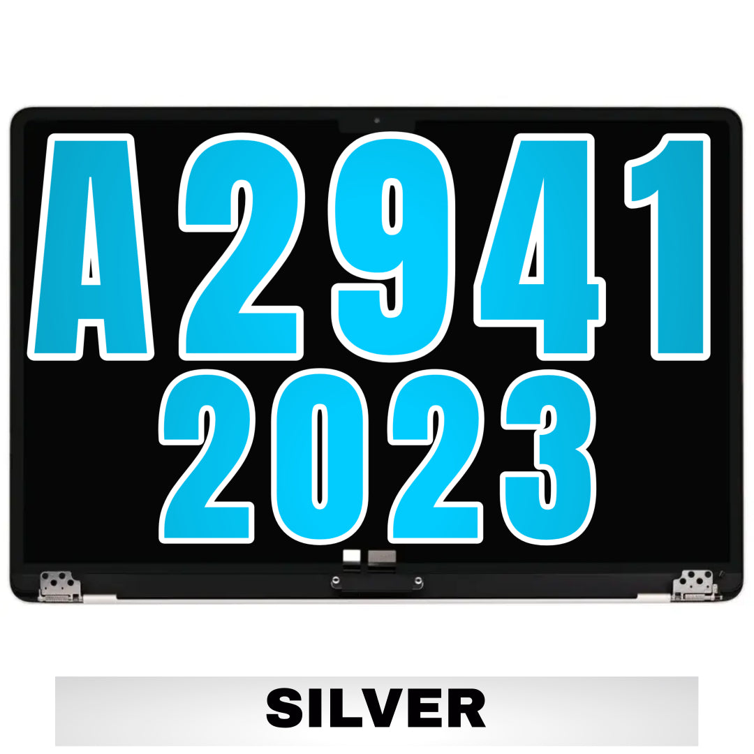 For MacBook Air 15" (A2941 / 2023) / Air 15" (A3114 / 2024) LCD Screen With Top Cover / Light Sensor Replacement (Aftermarket Pro) (Silver)