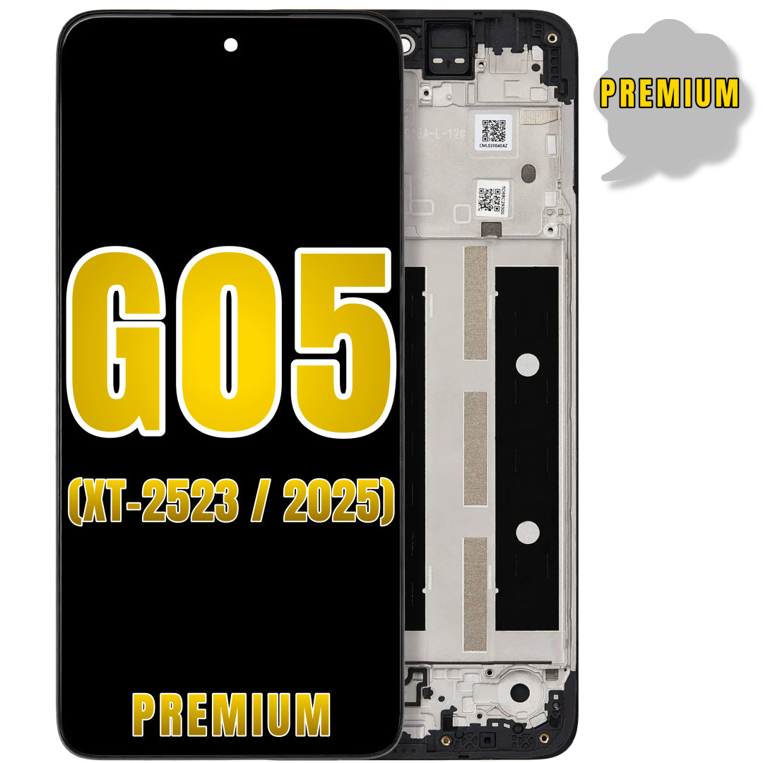 For Moto G05 (XT-2523 / 2025) LCD Screen Replacement With Frame (Premium) (All Colors)