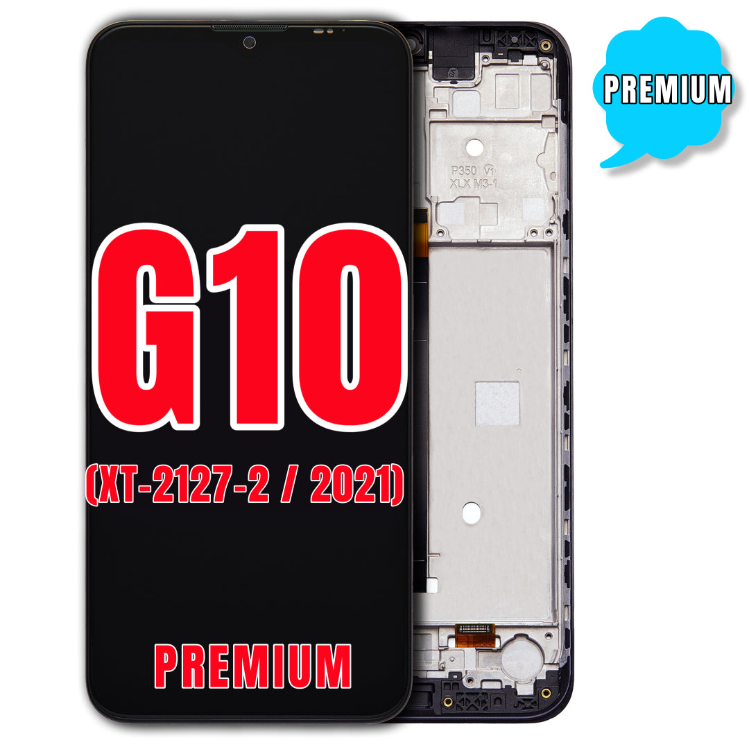 For Moto G10 (XT-2127-2 / 2021) LCD Screen Replacement With Frame (Premium / Refurbished) (All Colors)