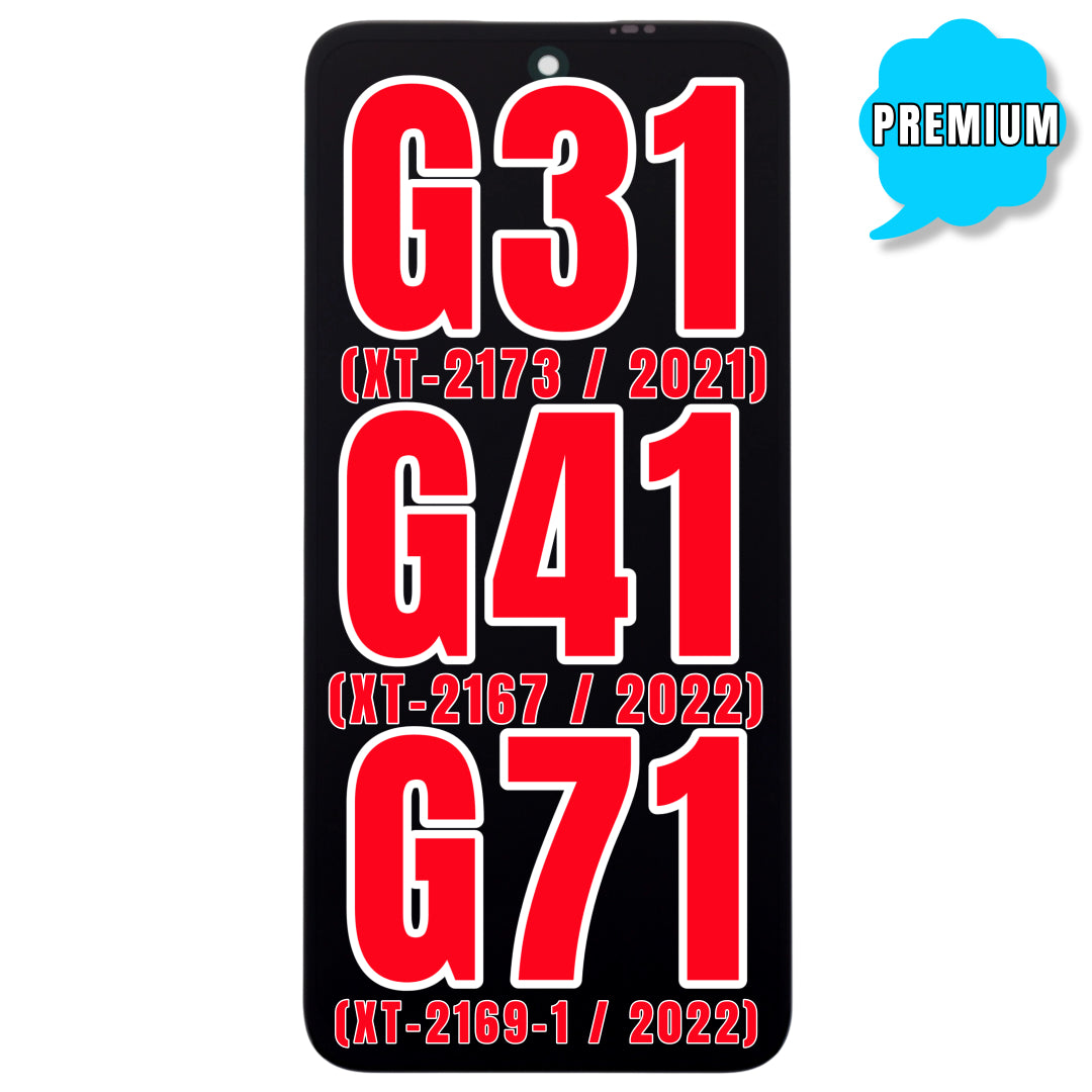 For Moto G41 (XT-2167 / 2022) / G71 5G (XT-2169-1 / G31 (XT-2173 / 2021) LCD Screen Replacement Without Frame (Premium) (All Colors)