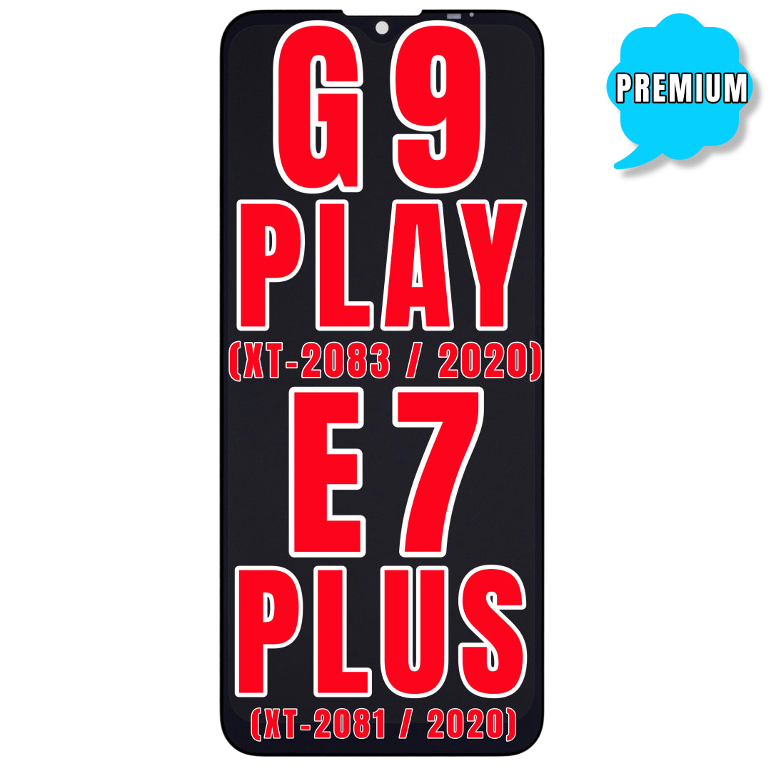 For Moto G9 Play (XT-2083 / 2020) / E7 Plus (XT-2081 / 2020) LCD Screen Replacement Without Frame (Premium) (All Colors)