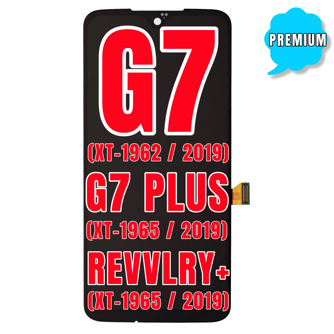For Moto G7 (XT-1962 / 2019) / G7 Plus (XT-1965 / 2019) T-Mobile REVVLRY+ Plus LCD Screen Replacement Without Frame / US Version (All Colors)
