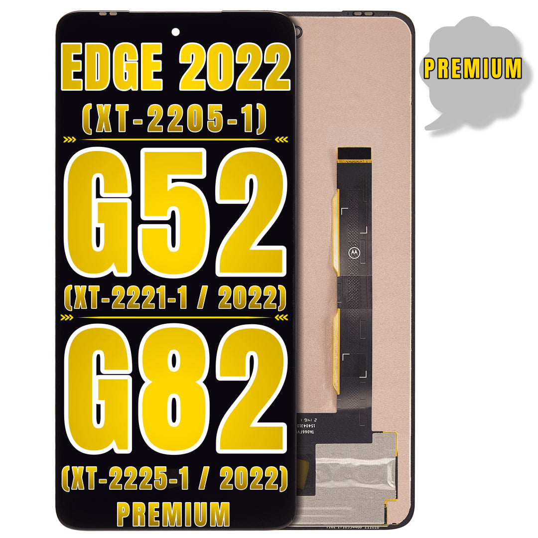For Moto G52 (XT-2221-1 / 2022) / G82 5G (XT-2225-1 / 2022) / Edge 2022 (XT-2205-1) OLED Screen Replacement Without Frame (Premium) (All Colors)