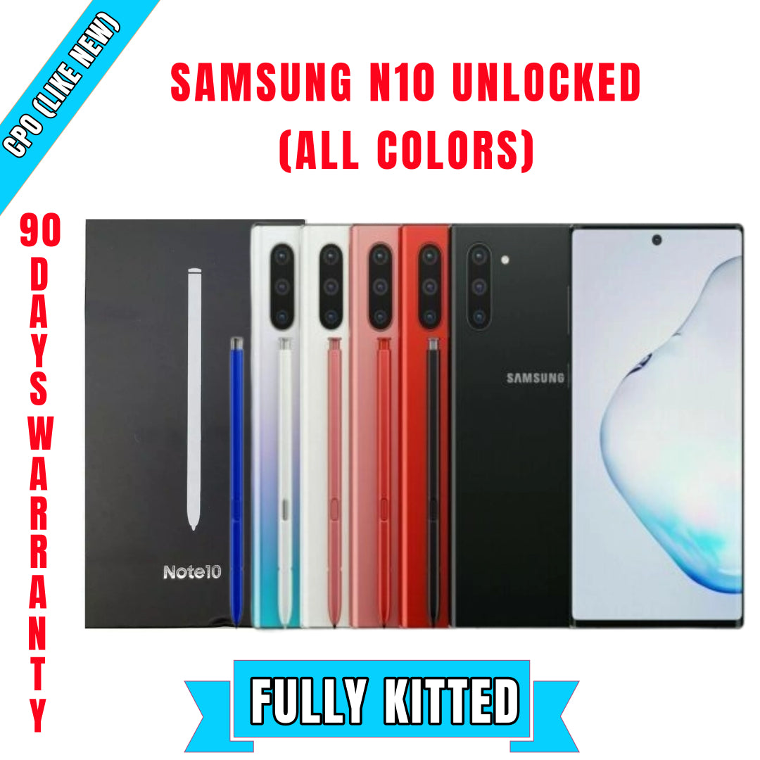 Samsung Note 10 Factory Unlock (All Colors)