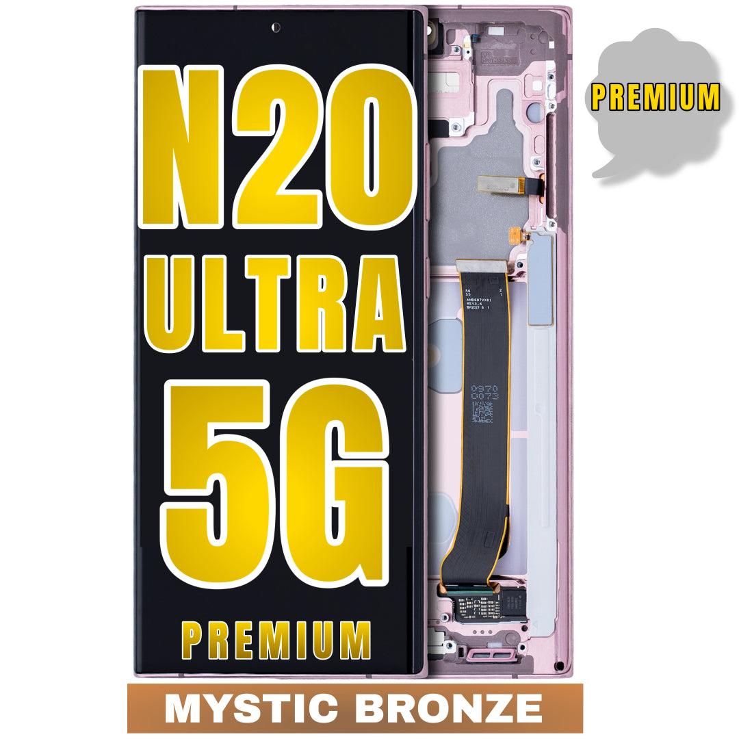 For Samsung Galaxy Note 20 Ultra 5G OLED Screen Replacement With Frame (Premium) (Mystic Bronze)