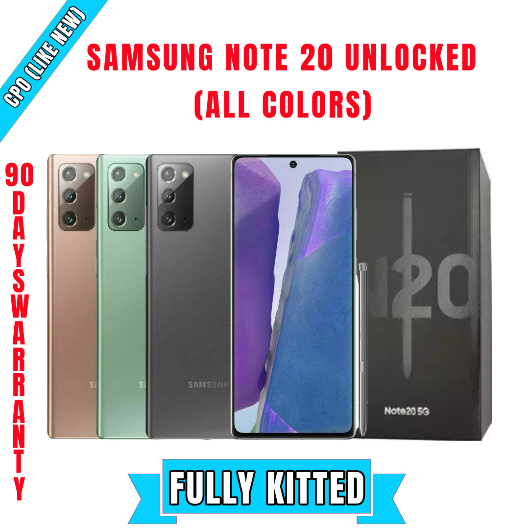 Samsung Note 20 Factory Unlock (All Colors)