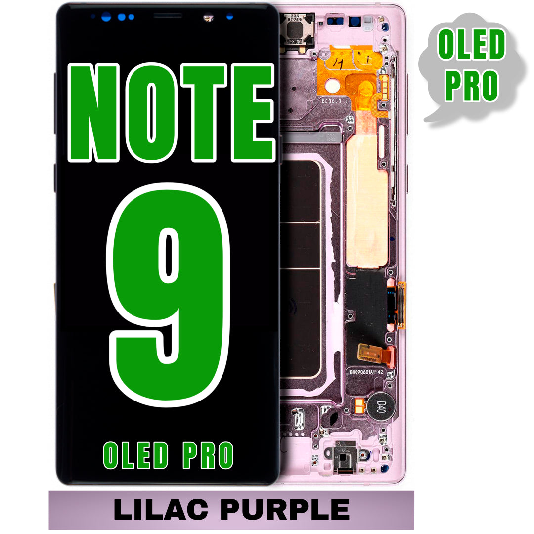 For Samsung Galaxy Note 9 OLED Screen Replacement With Frame (Oled Pro) (Purple)