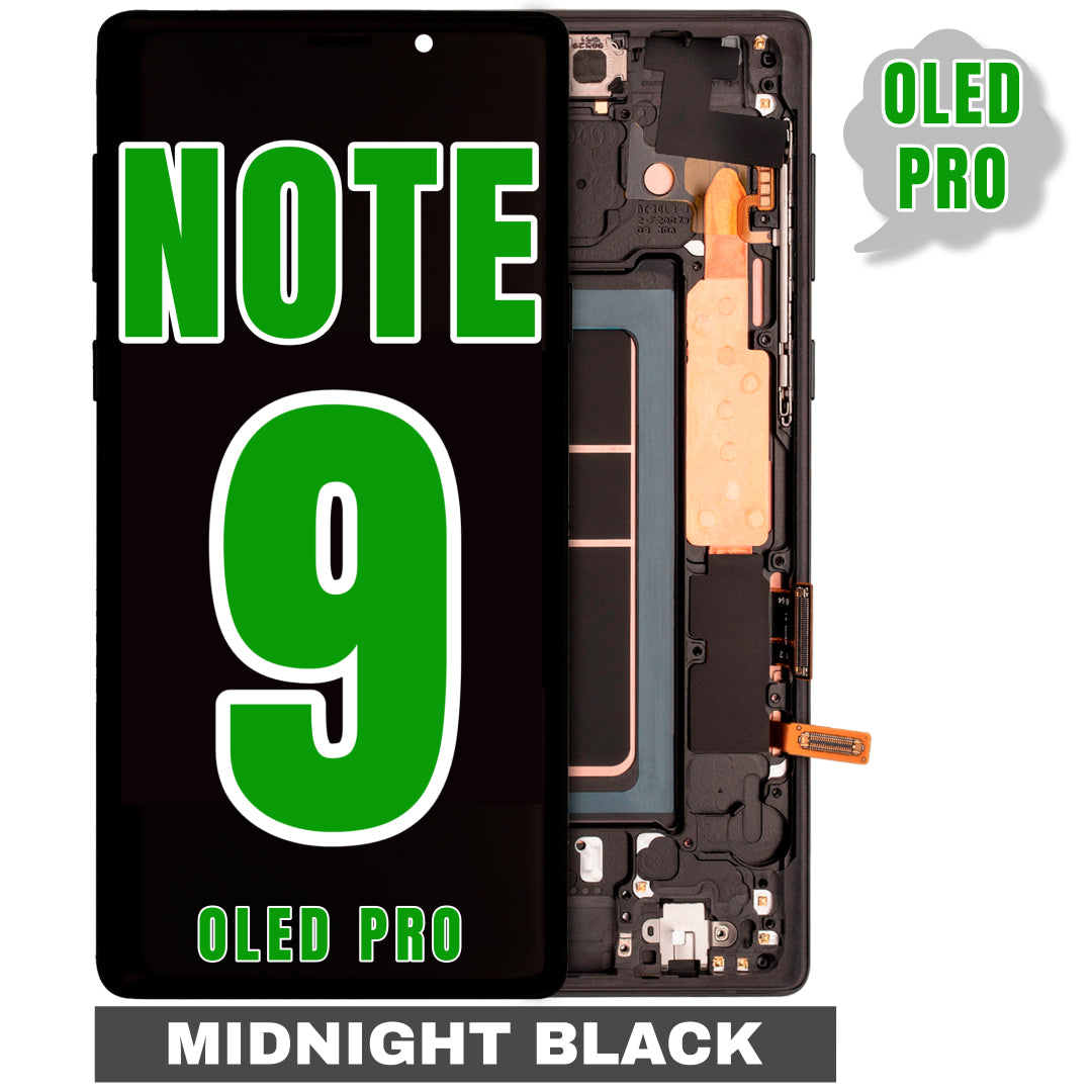 For Samsung Galaxy Note 9 OLED Screen Replacement With Frame (Oled Pro) (Midnight Black)