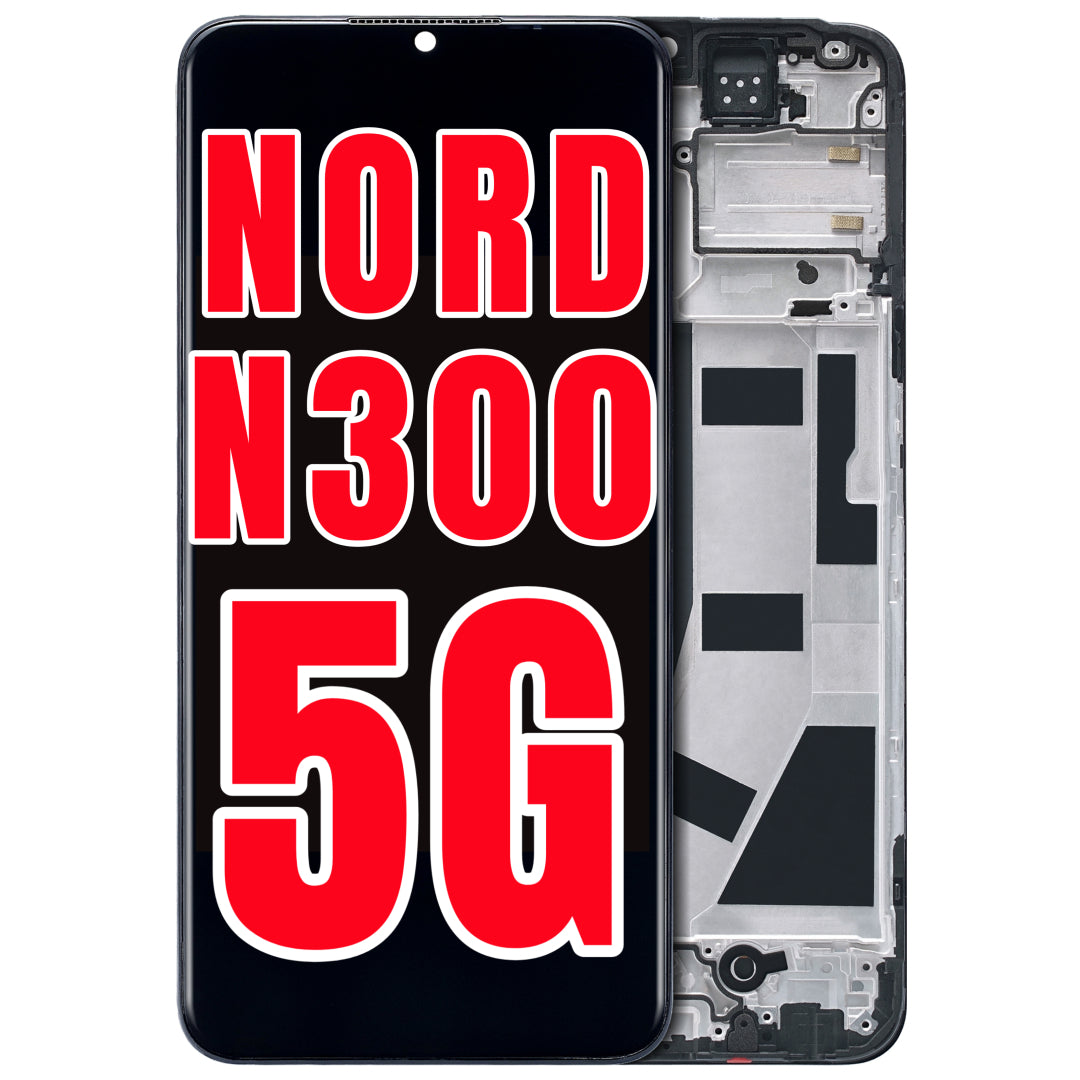 For OnePlus Nord N300 5G LCD Screen Replacement With Frame (All Colors)