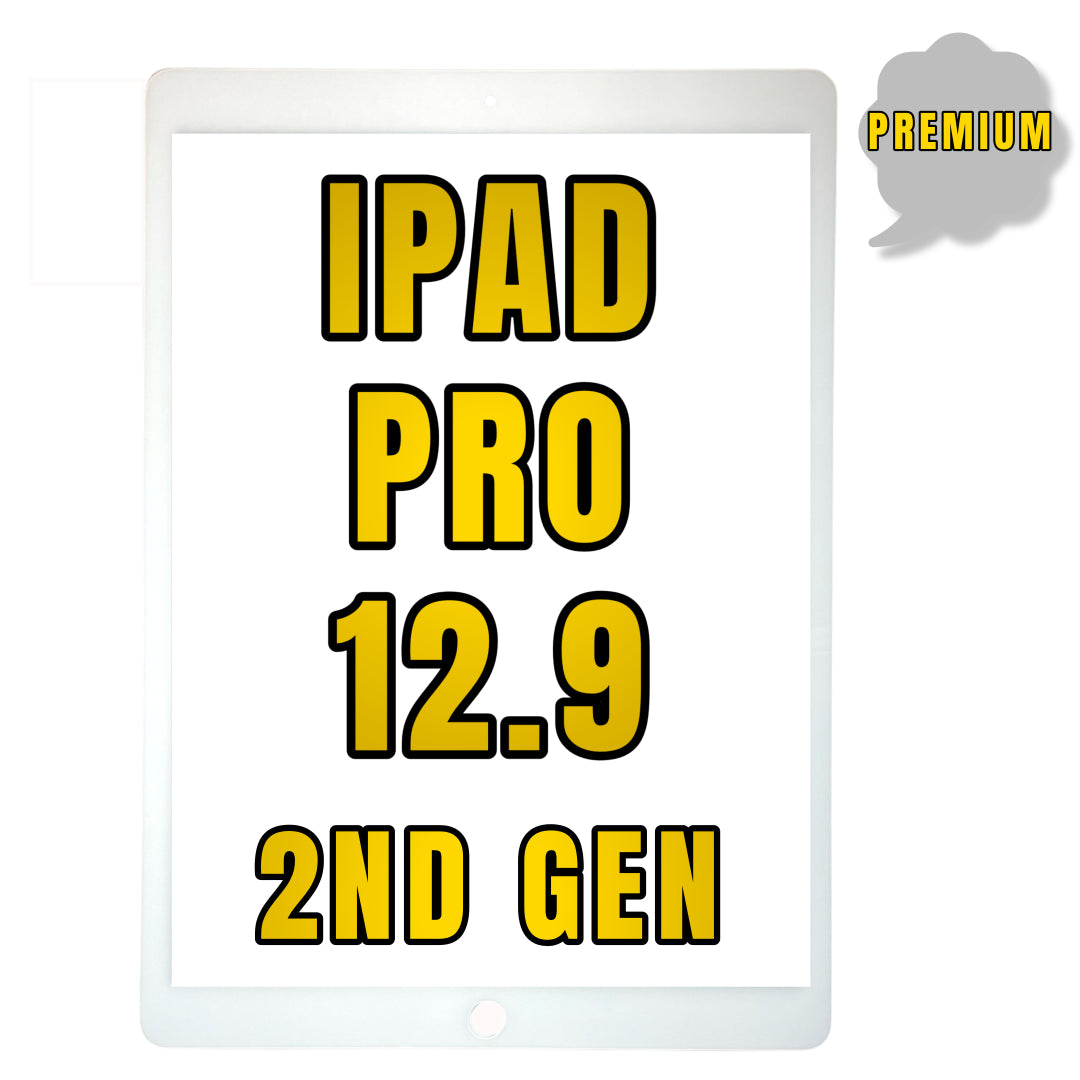 For iPad Pro 12.9" 2nd Gen (2017) Digitizer Glass Replacement (Glass Separation Required) (Premium) (White)
