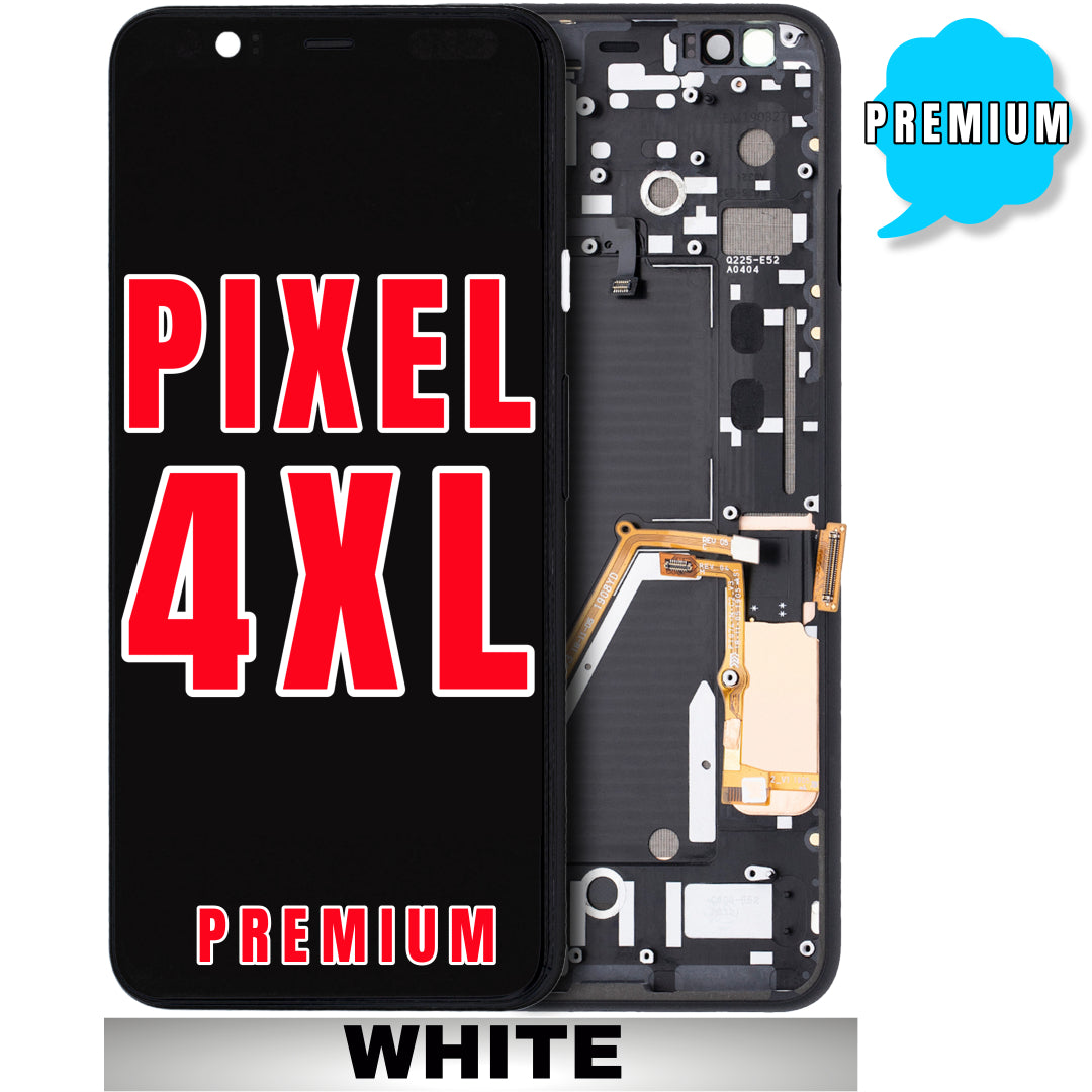 For Google Pixel 4 XL OLED Screen Replacement With Frame (Premium) (White)