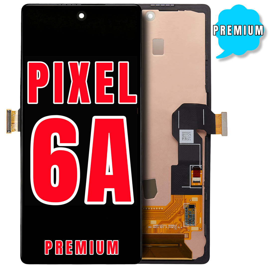 For Google Pixel 6A OLED Screen Replacement With Frame (Premium) (All Colors)