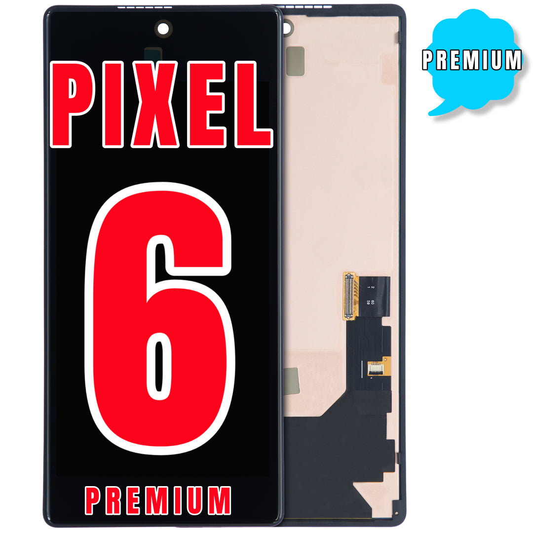 For Google Pixel 6 OLED Screen Replacement With Frame (Premium) (All Colors)